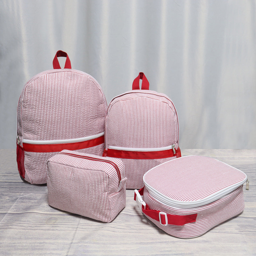 Cartables glamour et innovants en seersucker pour enfants, rangement du déjeuner, cartables pour élèves de l'école primaire