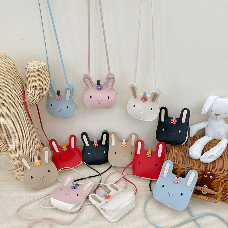 Décoration de lapin, petits sacs à bandoulière pour enfants, petit garçon de dessin animé