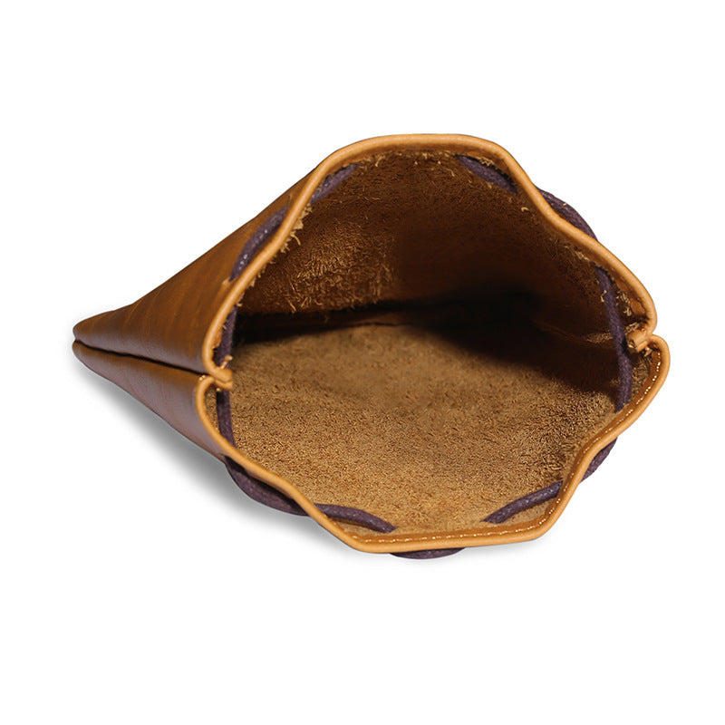 Women's & Men's & Layer Cowhide Vintage Gift Fortune Small Coin Purses