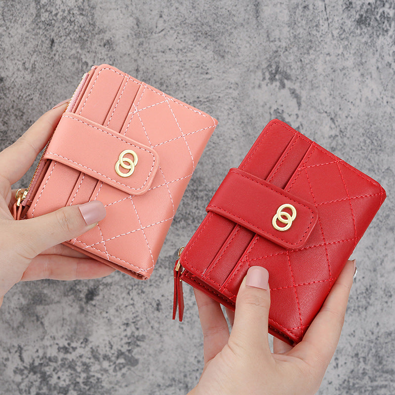 Women's Korean Vertical Multiple Slots Short Small Ladies Wallets