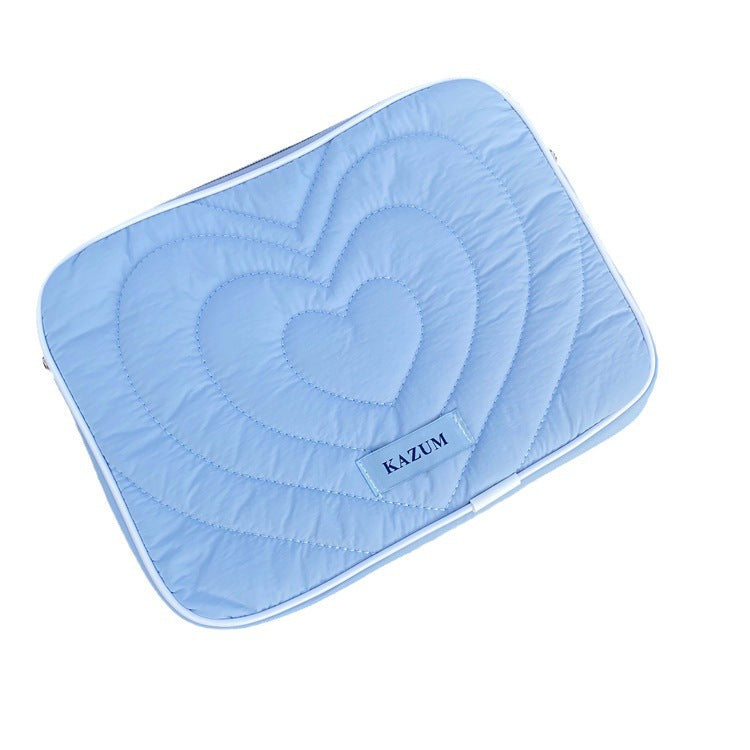 Peach Heart Cute Soft Pc Notebook Tablet Bags