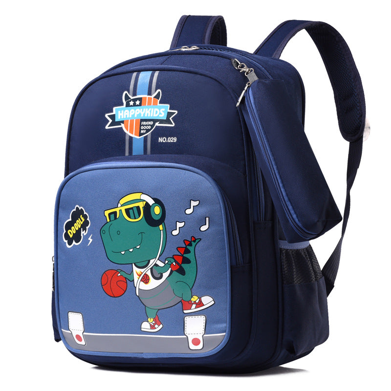 Cartoon Primary Spine Protection Oxford Cloth Elementary School Students' Schoolbags