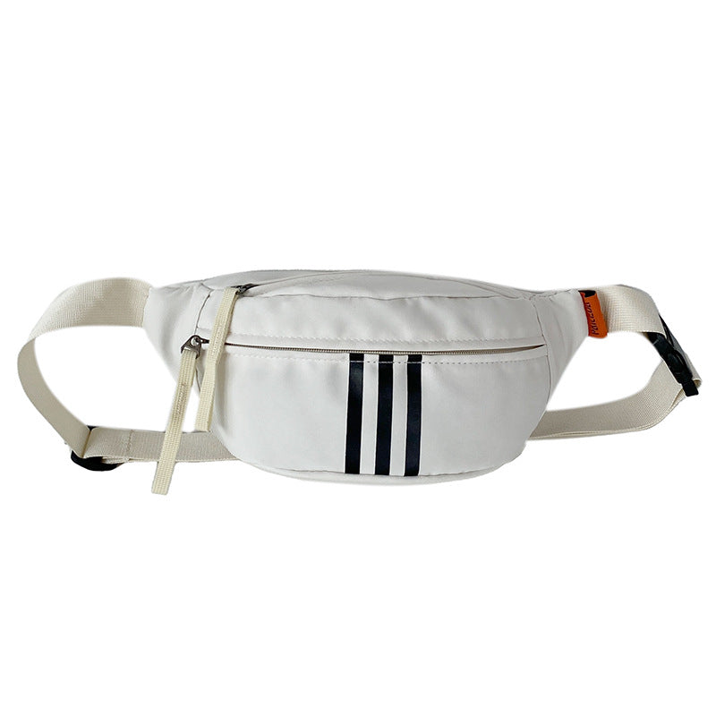 Women's & Men's & Fashion Korean Style College Canvas Waist Packs