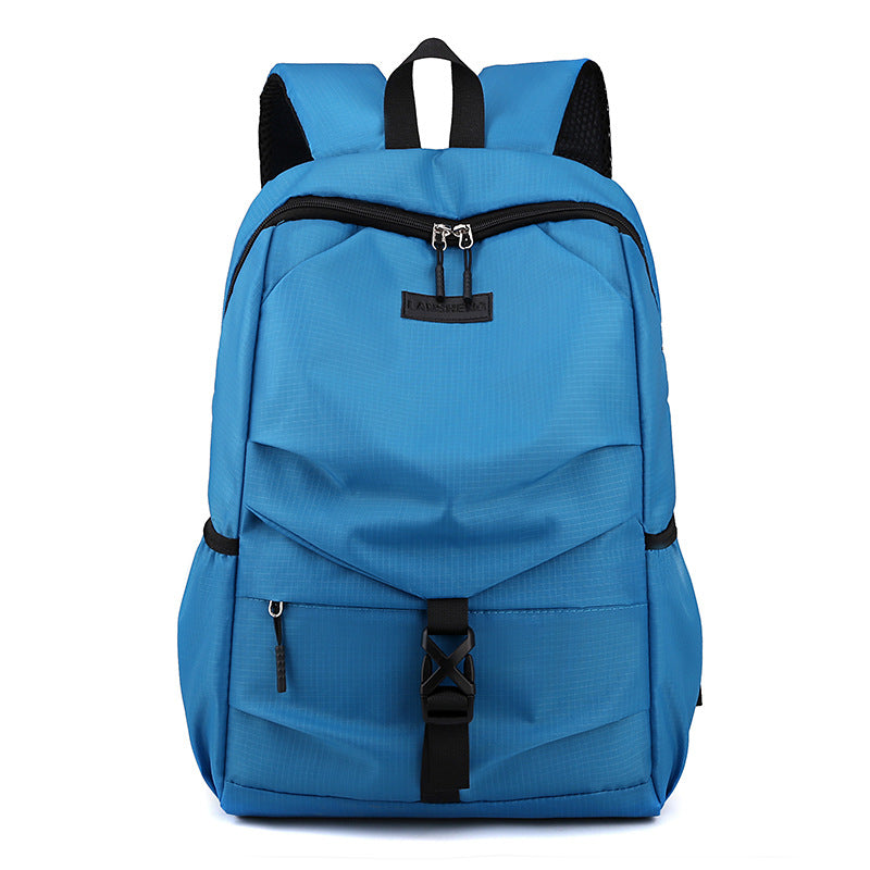 Men's Simple Waterproof Lightweight Street Trendy Computer Backpacks