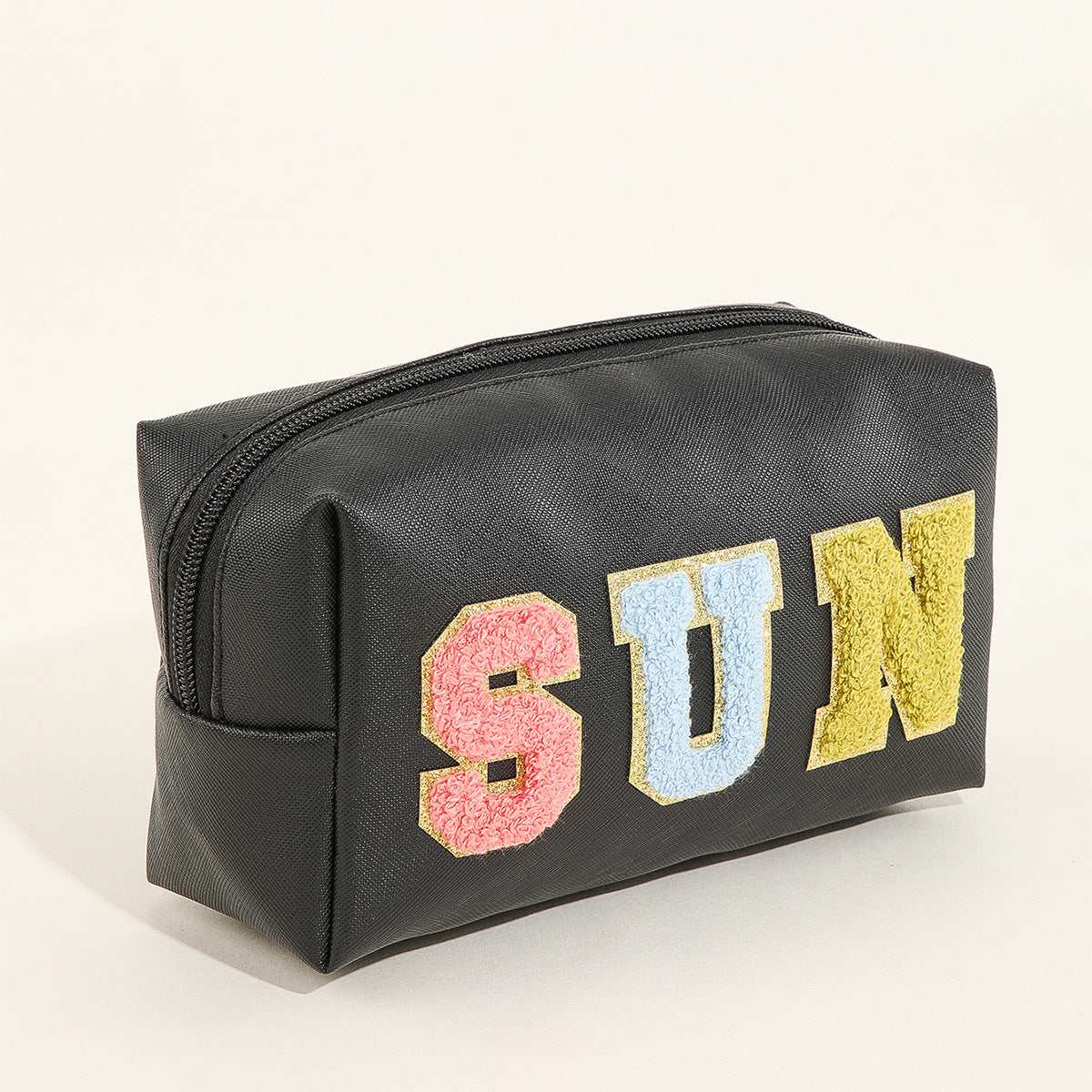 Embroidery Letter Sticker Embroidered Letters Cloth Waterproof Portable Cosmetic Bags