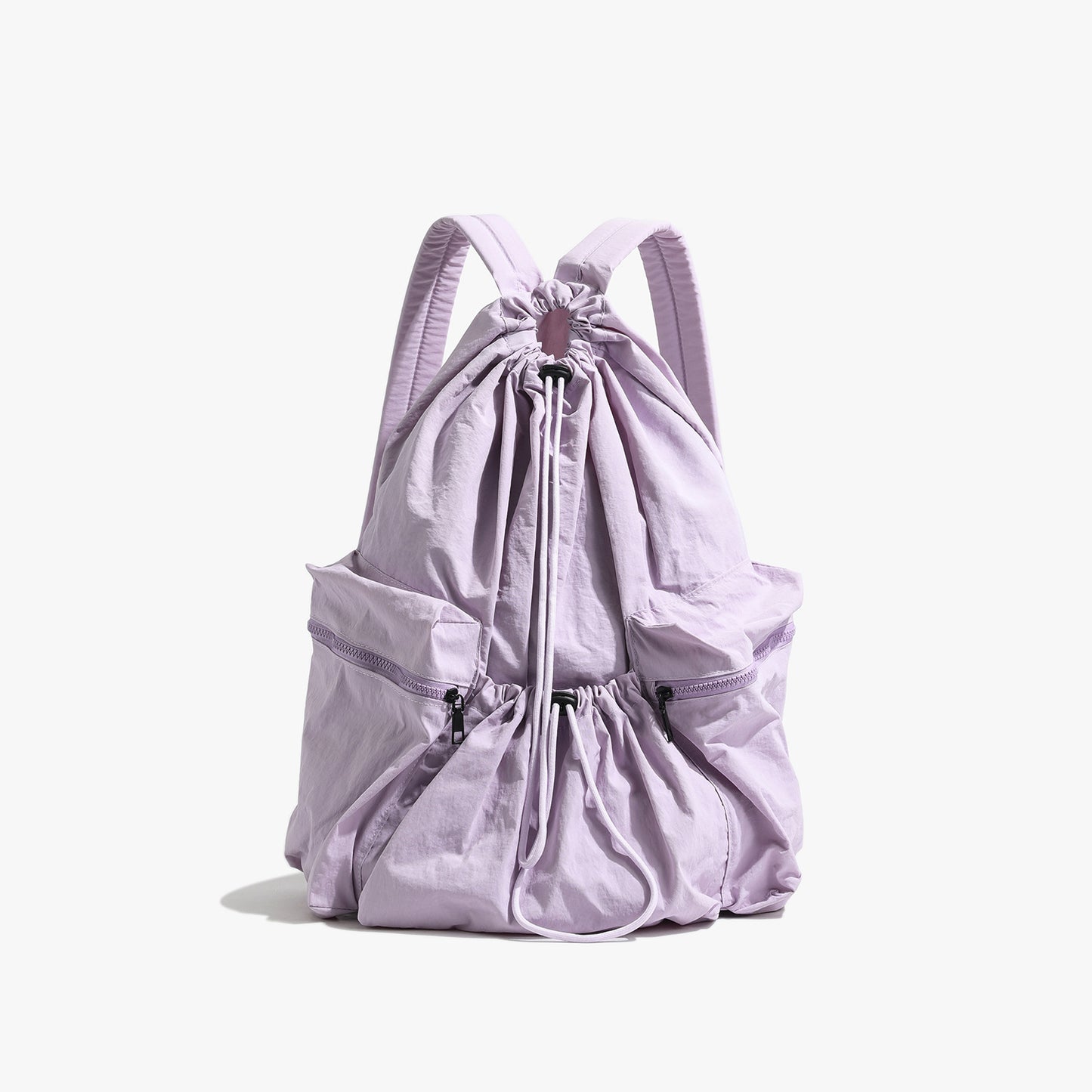 Petits sacs à dos en nylon plissés à la mode de toile artistique de loisirs