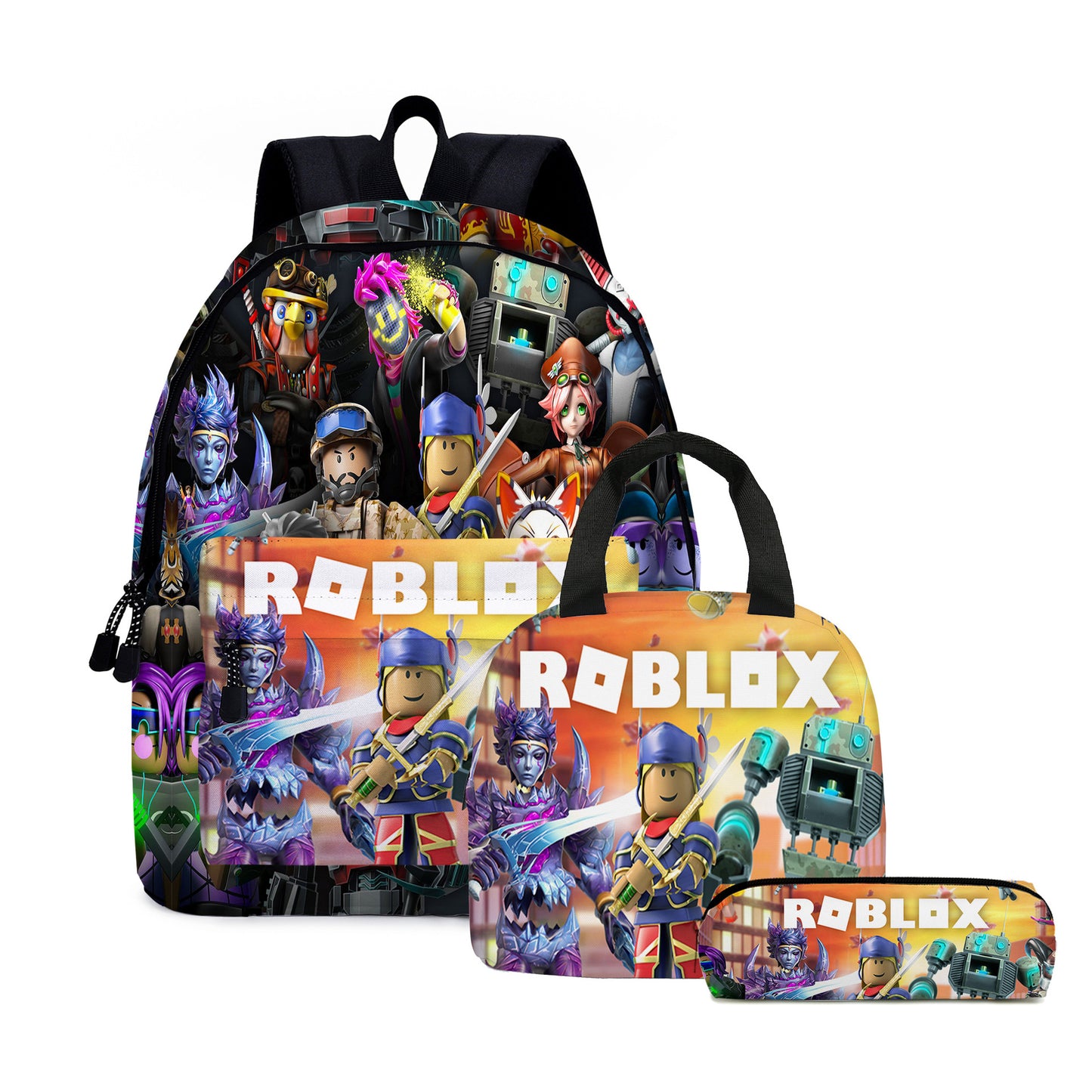 New Rob Two-piece Primary Anime Shoulders Elementary School Students' Schoolbags