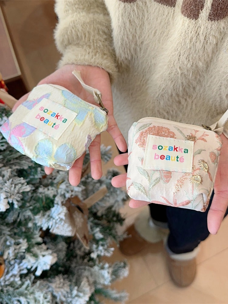 Women's Portable Eye Shadow Powder Small Mini Cosmetic Bags