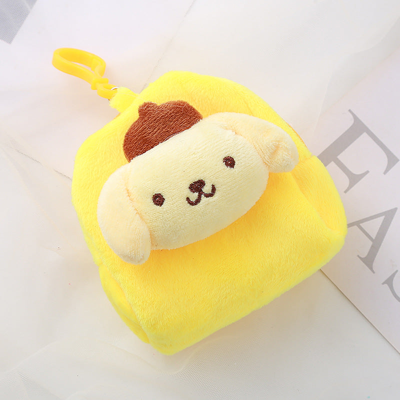 Cartoon Three-dimensional Small Plush Creative Pendant Coin Purses