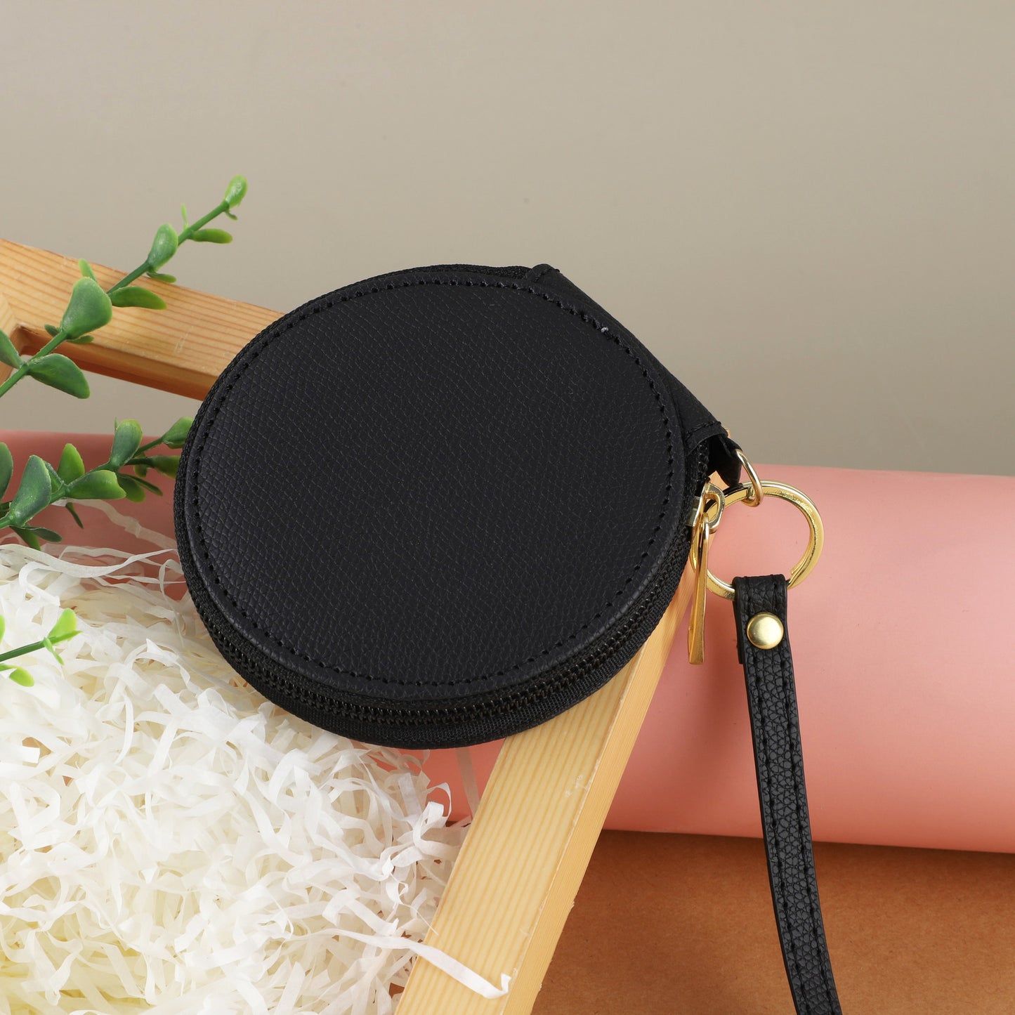 Round Environmental Protection Cute Simple Zipper Coin Purses