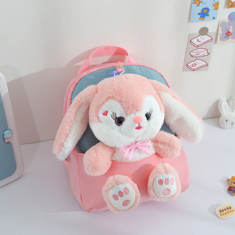 Children's Cartoon Cute Plush Rabbit Grade Doll Elementary School Students' Schoolbags