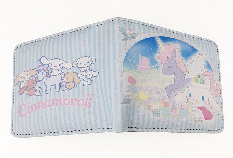 Cute Cartoon Stitch Short Blue Long Ladies Wallets