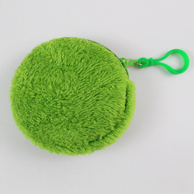 Fleece Light Plate Round Storage Small Purses