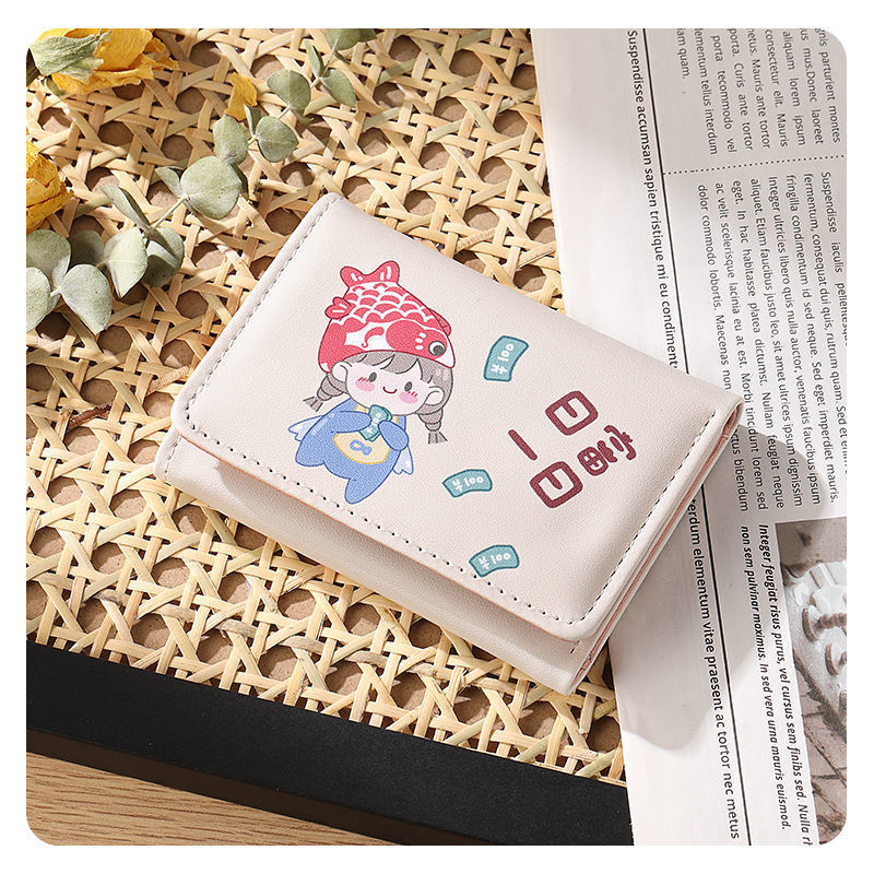 Portable Cute Large Capacity Short Change Ladies Wallets