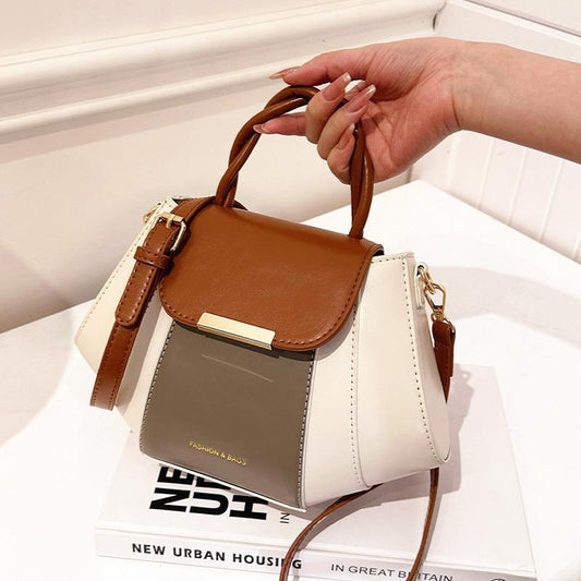 Women's Contrast Color Small Design Square Advanced Bags