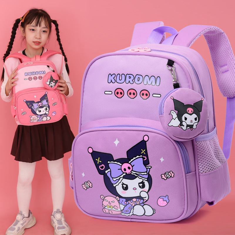 Children's Boys Color Matching Cartoon Animation Medium Kindergarten School Bags