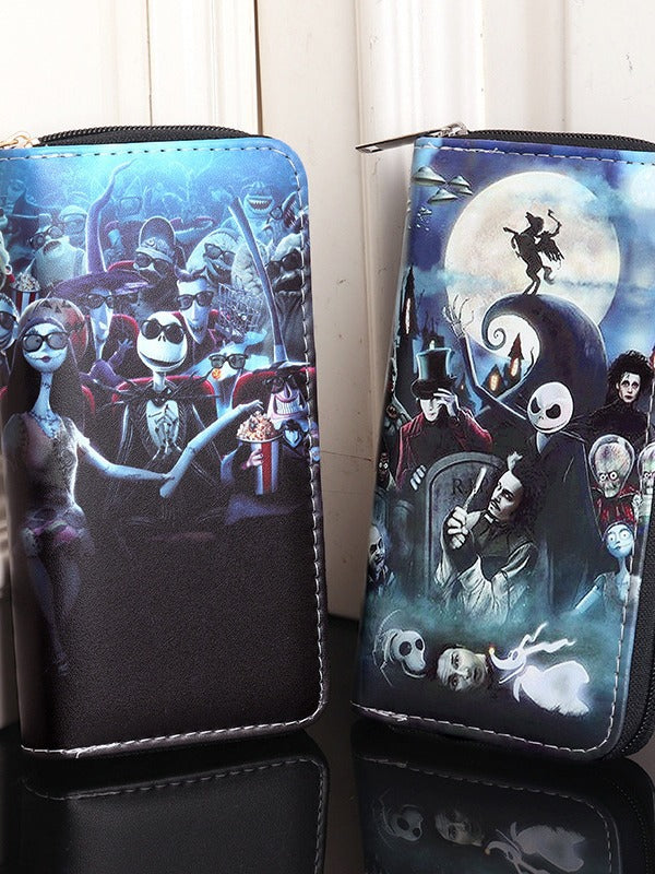 Jack Sally Christmas Night Shock Skull Men's Wallets