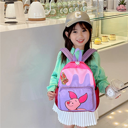 Children's Fashion Trend Cartoon Pattern Contrast Color Children's Backpacks