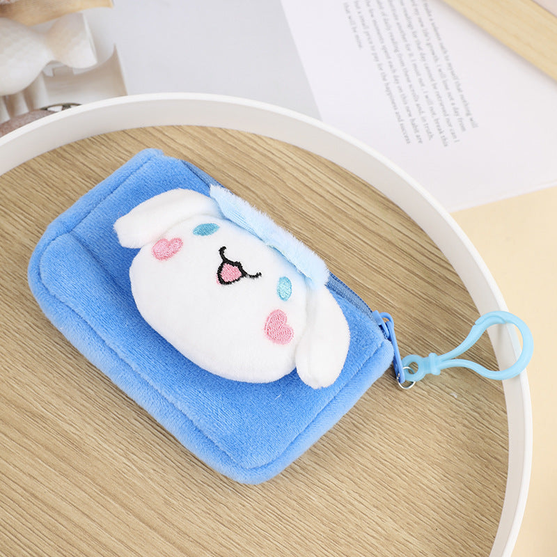 Cartoon Small Animal Soft Plush Earphone Sleeves Coin Purses