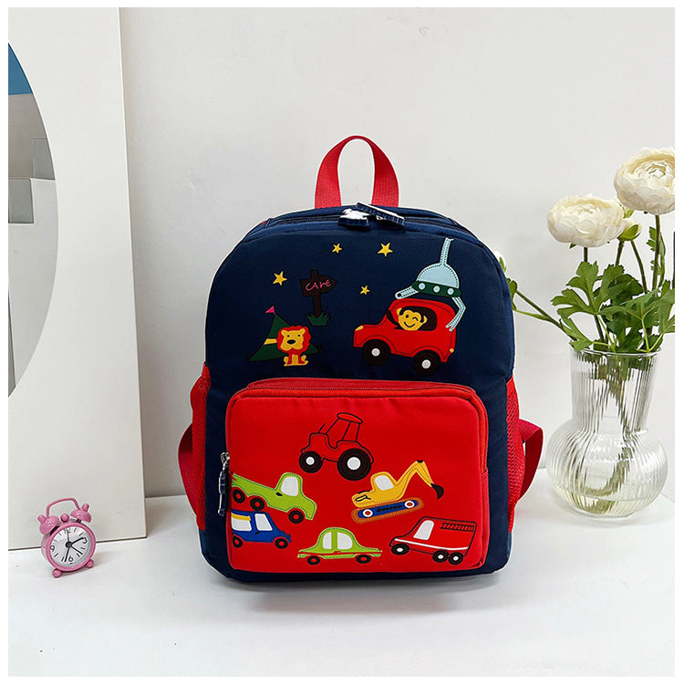 Children's Cartoon Car Trendy Large Capacity Children's Backpacks