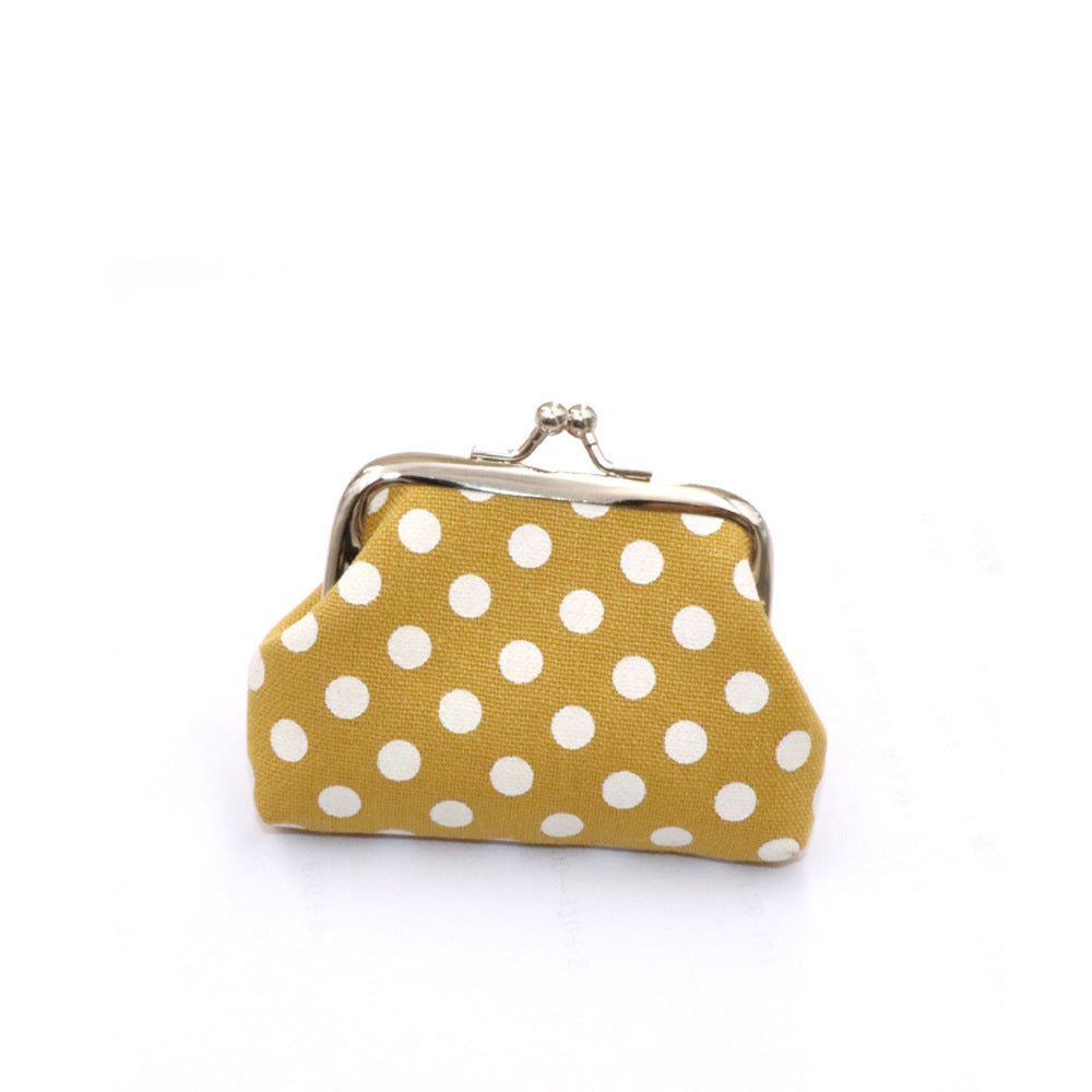 Children's Creative Dot Canvas Tourist Souvenir Coin Purses