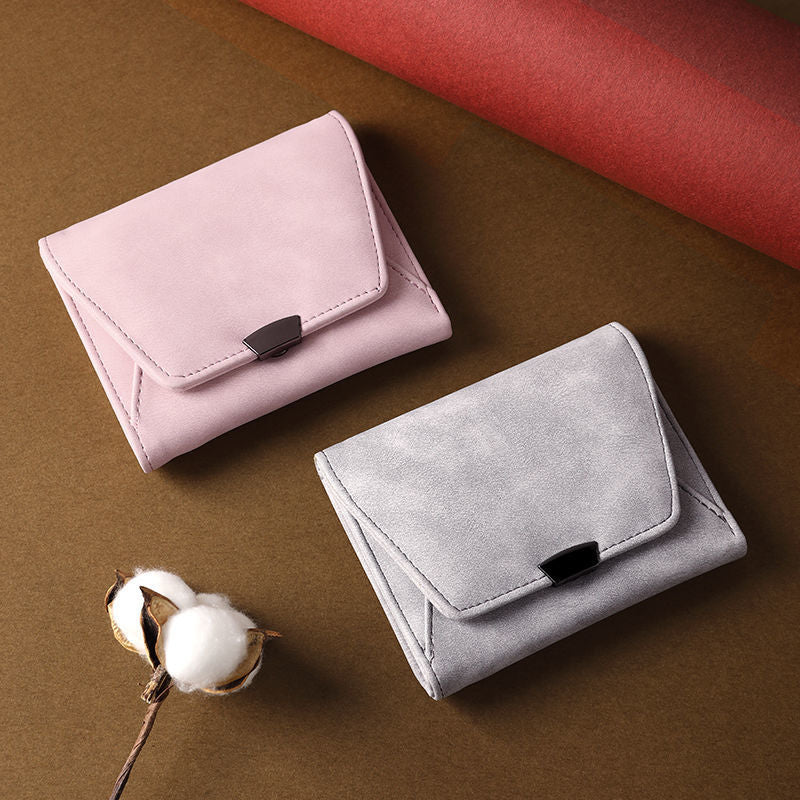 Petit porte-monnaie court de Style coréen pour femmes, Simple et à la mode