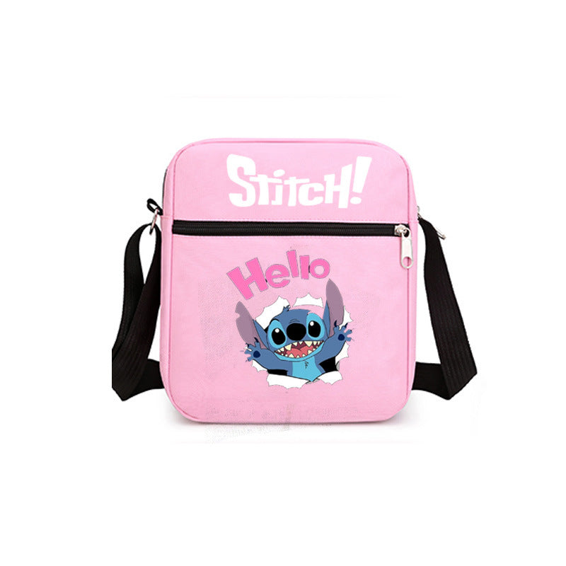 Comfortable Graceful Star Stitch Lunch Box Elementary School Students' Schoolbags