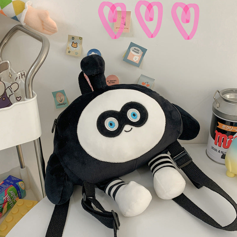 Sacs à dos de dessin animé en peluche de petite poupée mignonne à la mode