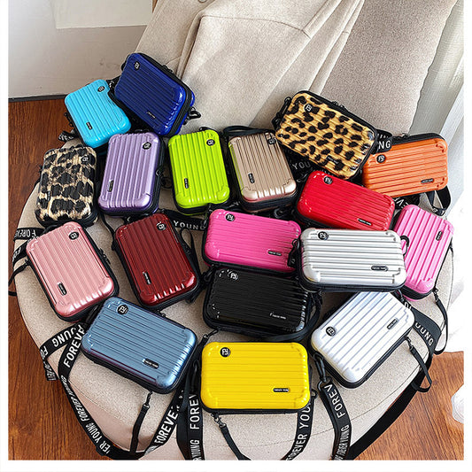 Women's Hard Mini Toiletry Storage Small Square Cosmetic Bags