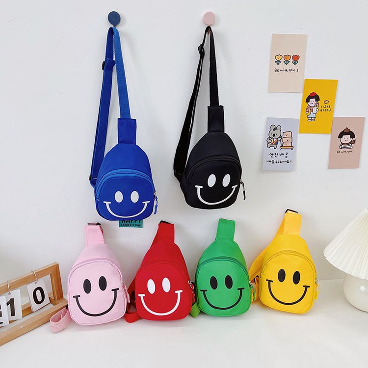 Sac de taille pour enfants, joli visage souriant, changement tendance