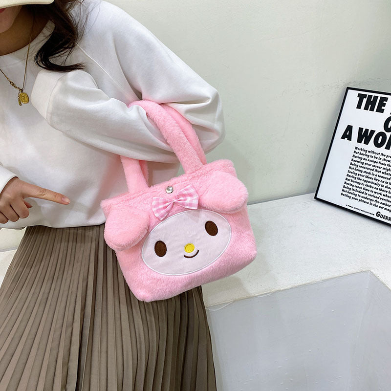 Cute Plush Cartoon Furry Small Crane Children's Coin Purse