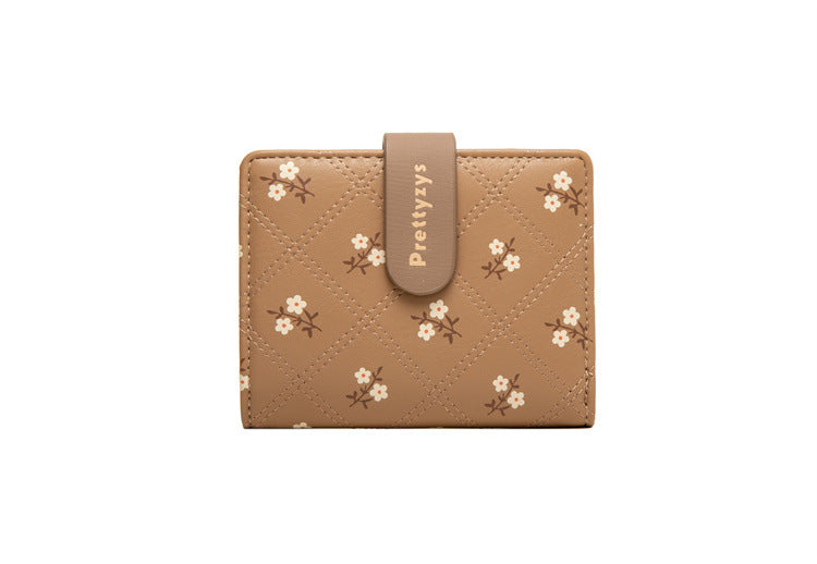 Women's Style Simple Short Two Fold Fashion Ladies Wallets