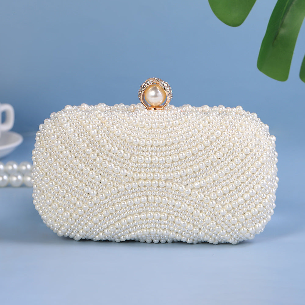 Women's Simple Portable Pearl Dinner Banquet Party Evening Bags