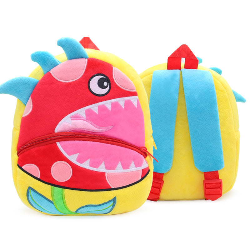 Children's Fruit Cartoon Plush Watermelon Avocado Toddler Children's Backpacks