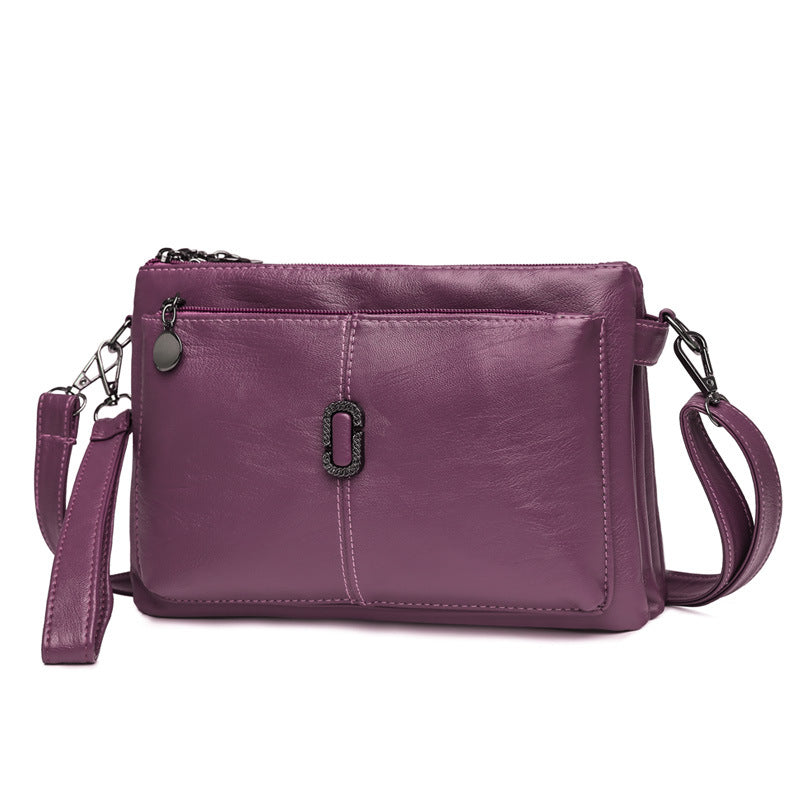 For Mom Simple Fashion Soft Leather Crossbody Bags