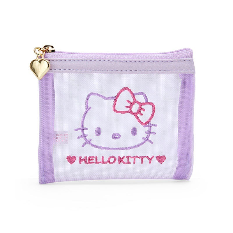 Cute Melody Clow Mesh Embroidery Gadget Cosmetic Bags