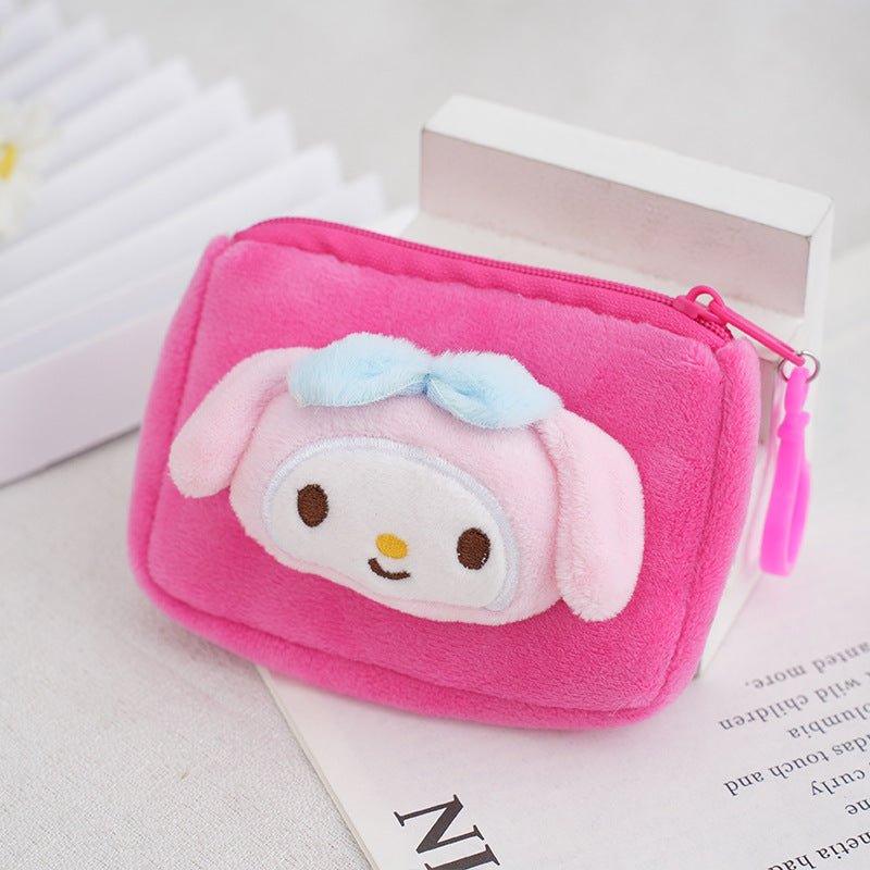 Children's Plush Square Cute Pudding Dog Cat Bags