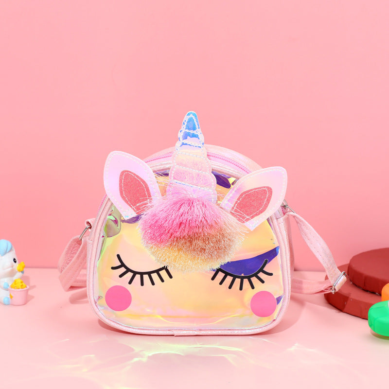 Sacs à bandoulière de rangement mignons licorne de dessin animé innovant pour enfants