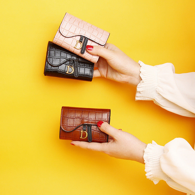 Petit porte-cartes de luxe léger et exquis à plusieurs fentes pour femmes