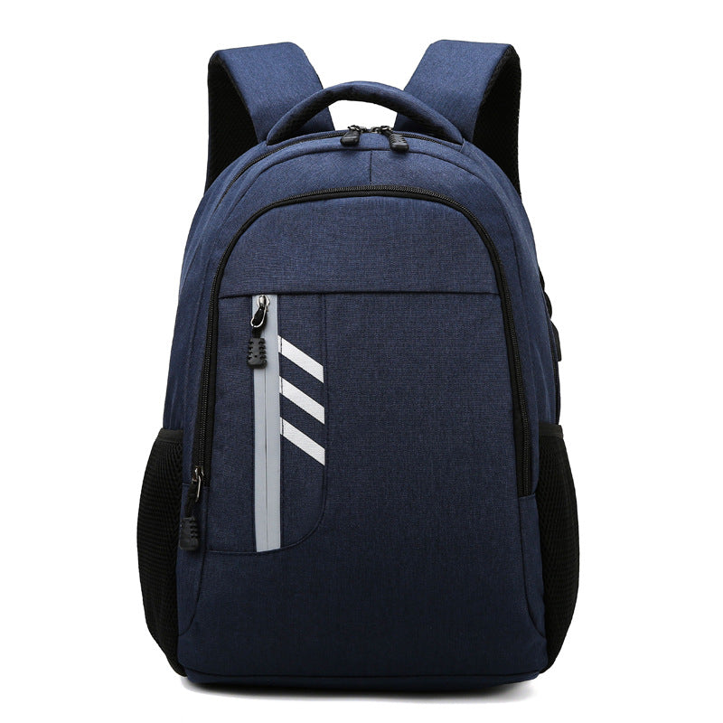 Women's & Men's & Business Printing Reflective Zipper Large Backpacks