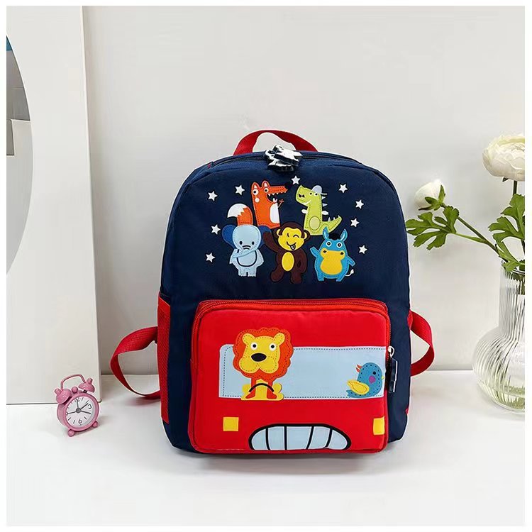 Children's Boys Nylon Trendy Cartoon Toy Car Backpacks