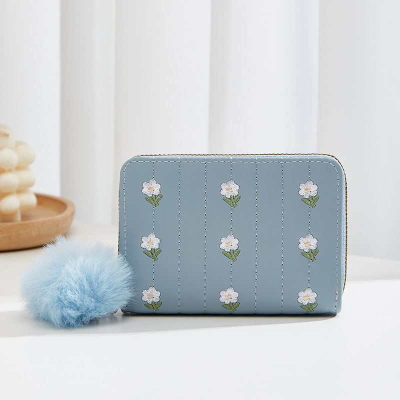 Charming Mini Embroidered Live Streaming Benefits Ladies Wallets