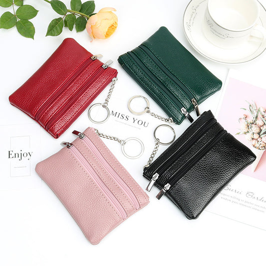 Pochette à fermeture éclair pour femmes, petit porte-monnaie à la mode