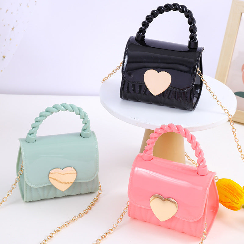 Children's Fashion Jelly Cute Little Chain Children's Shoulder Bags