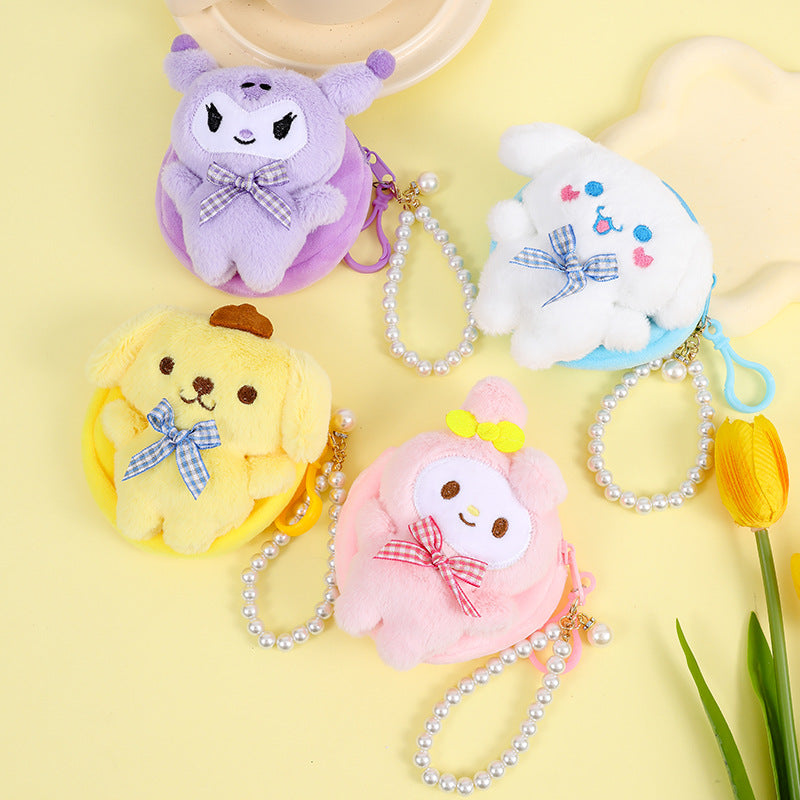 Children's Pendant Plush Creative Mini Clow Storage Coin Purses