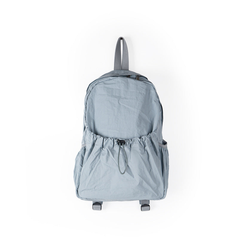 Waterproof Nylon Cloth Drawstring Female Lightweight Backpacks