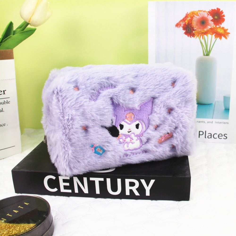 Large Capacity Stationery Pencil Box Cartoon Cosmetic Bags