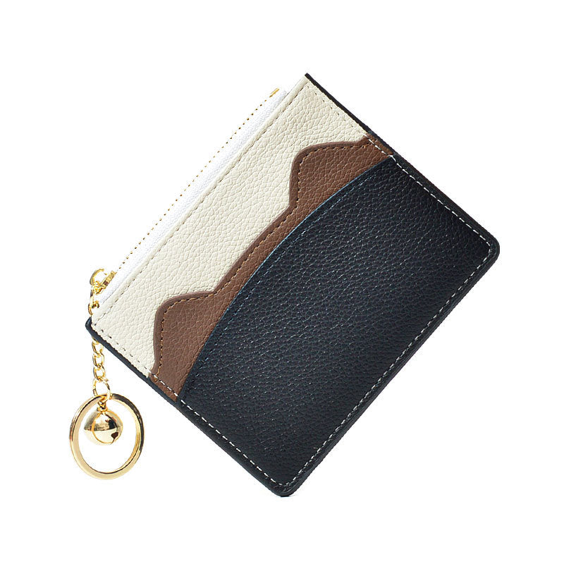 Women's Contrast Color Cute Good-looking Mini Small Card Holder