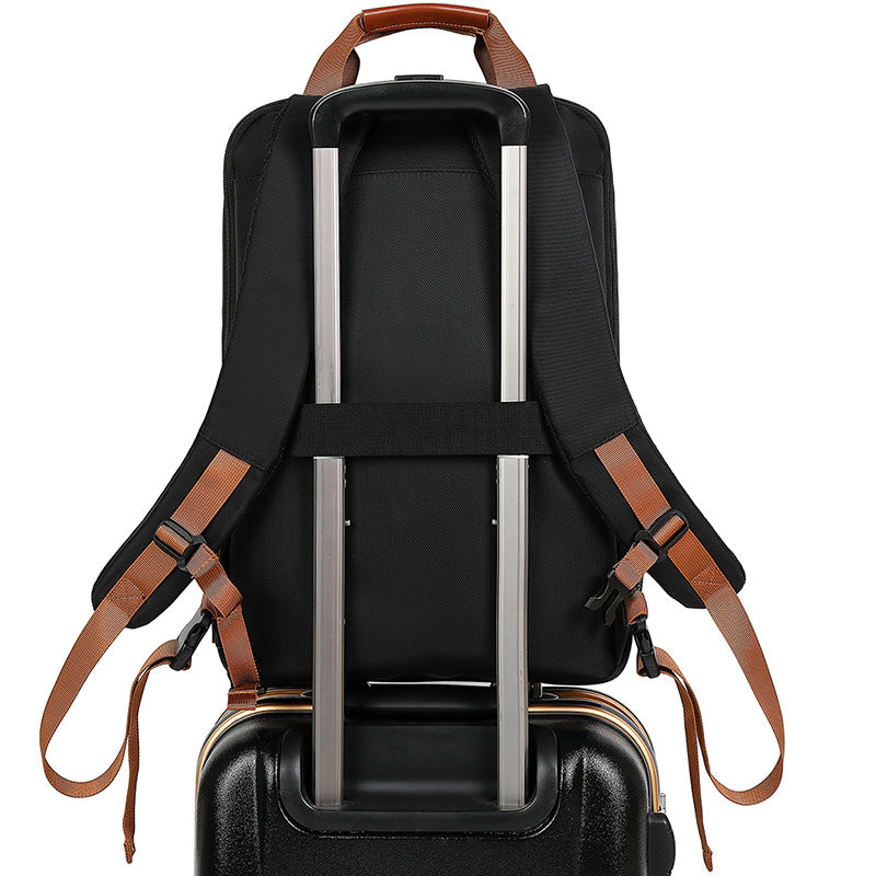 Men's Stylish Business Charging Retro Computer Backpacks