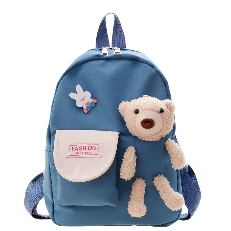 Children's Cartoon Cute Bear Large Capacity Nylon Children's Backpacks